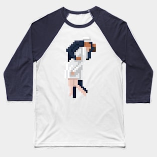 WW2 Kiss Photo Pixel Baseball T-Shirt